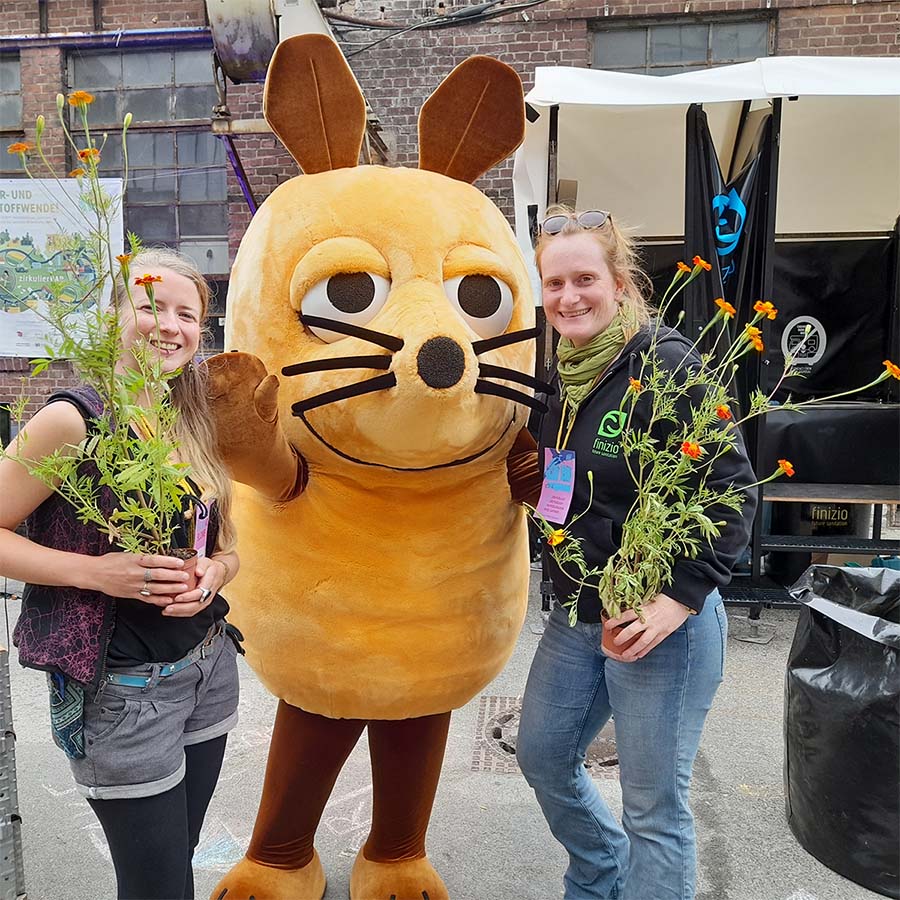 Finizio bekommt eine Platz in der Sendnung mit der Maus